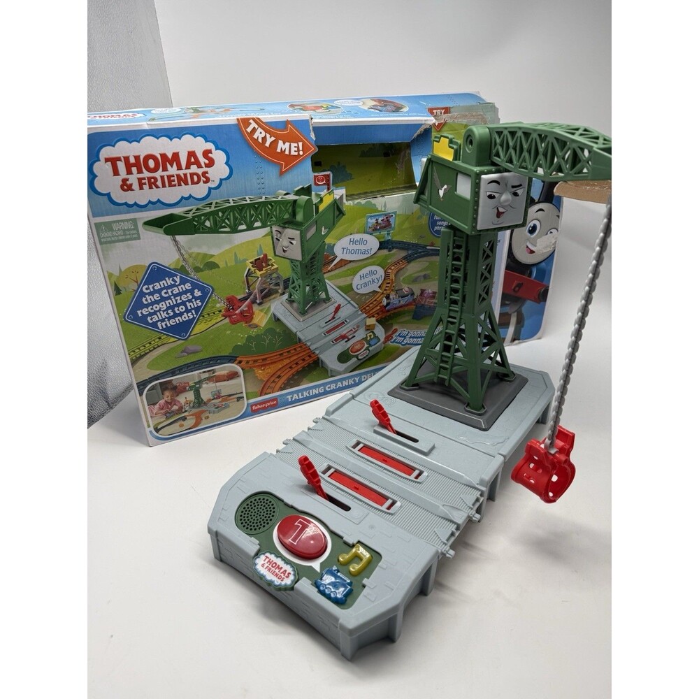 Thomas & Friends Talking Cranky Delivery Train Crane w Box No Accessories
